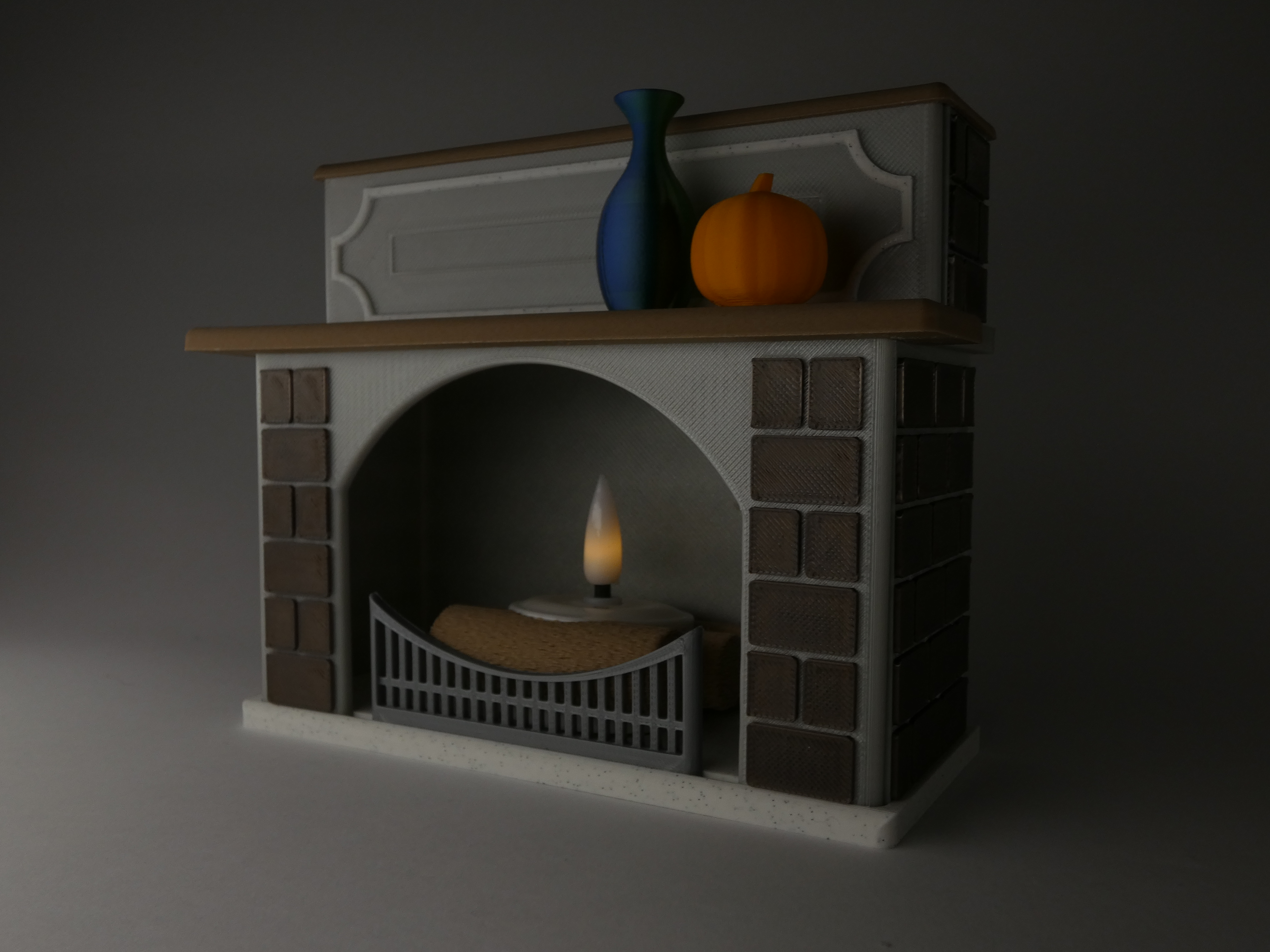 Tealight Fireplace Diorama