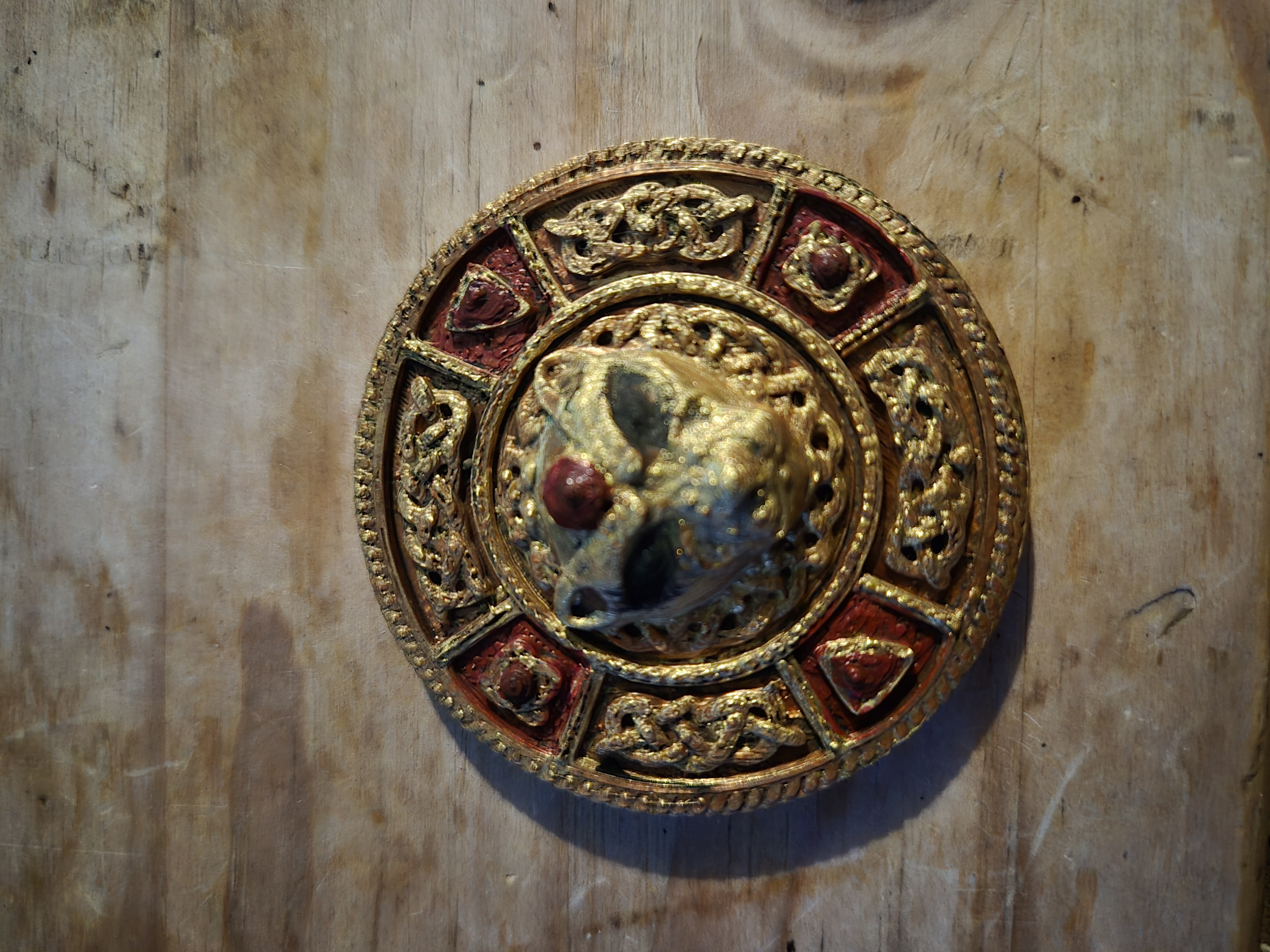 Anglo-Saxon style brooch pin badge