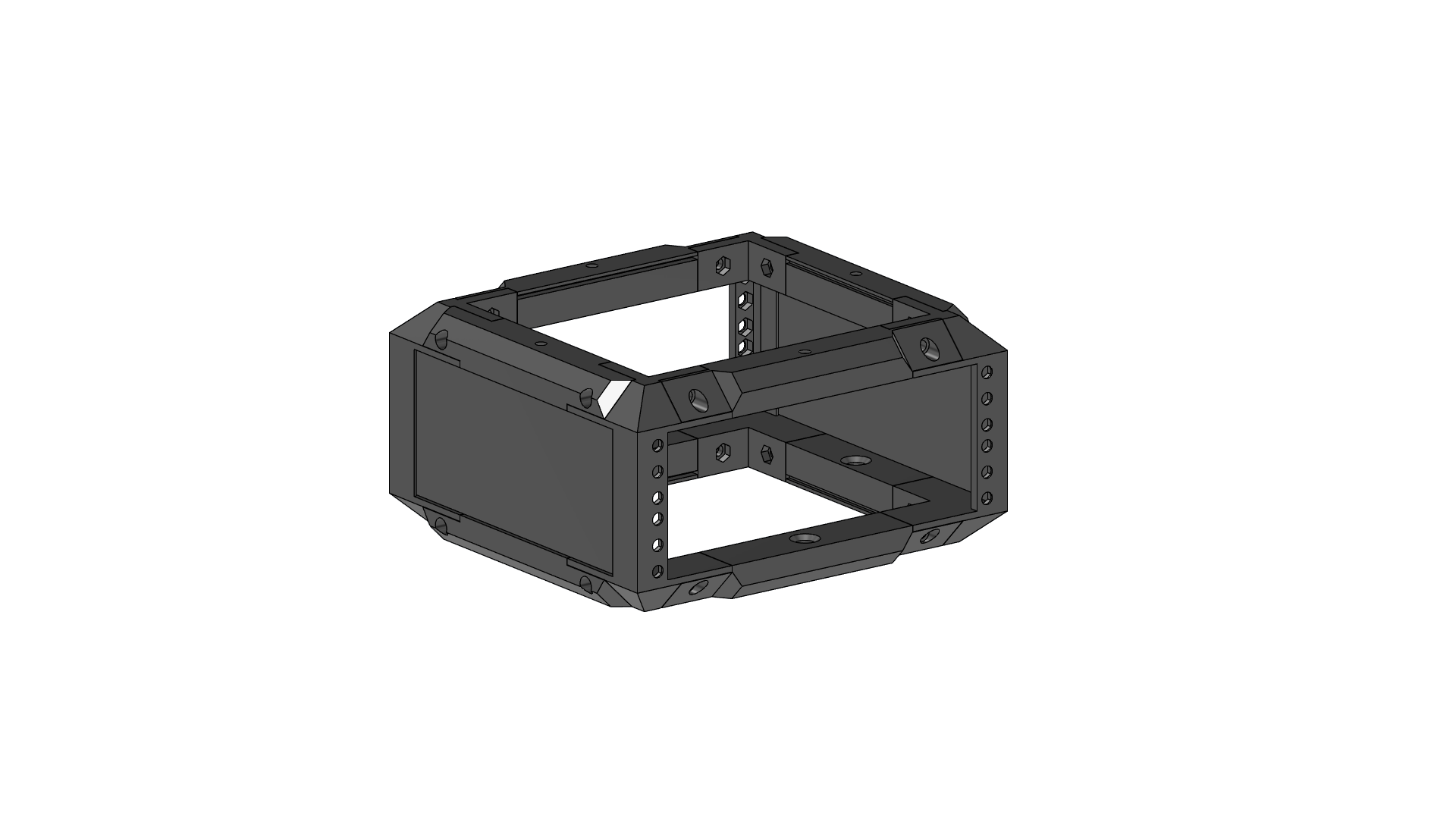 Miniatura 8 do modelo 3D 10 Modular Inch Server Rack
