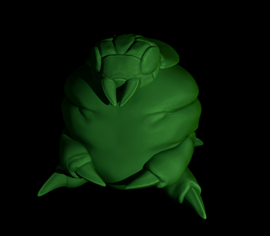 Very fat larva container 3D model