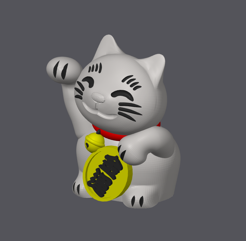 Painted Maneki Neko