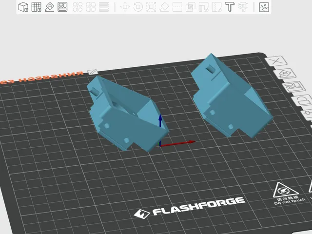Flashforge - Натяжители ремней левый, правый (FlashForge 5M  X,Y Motor Mount)