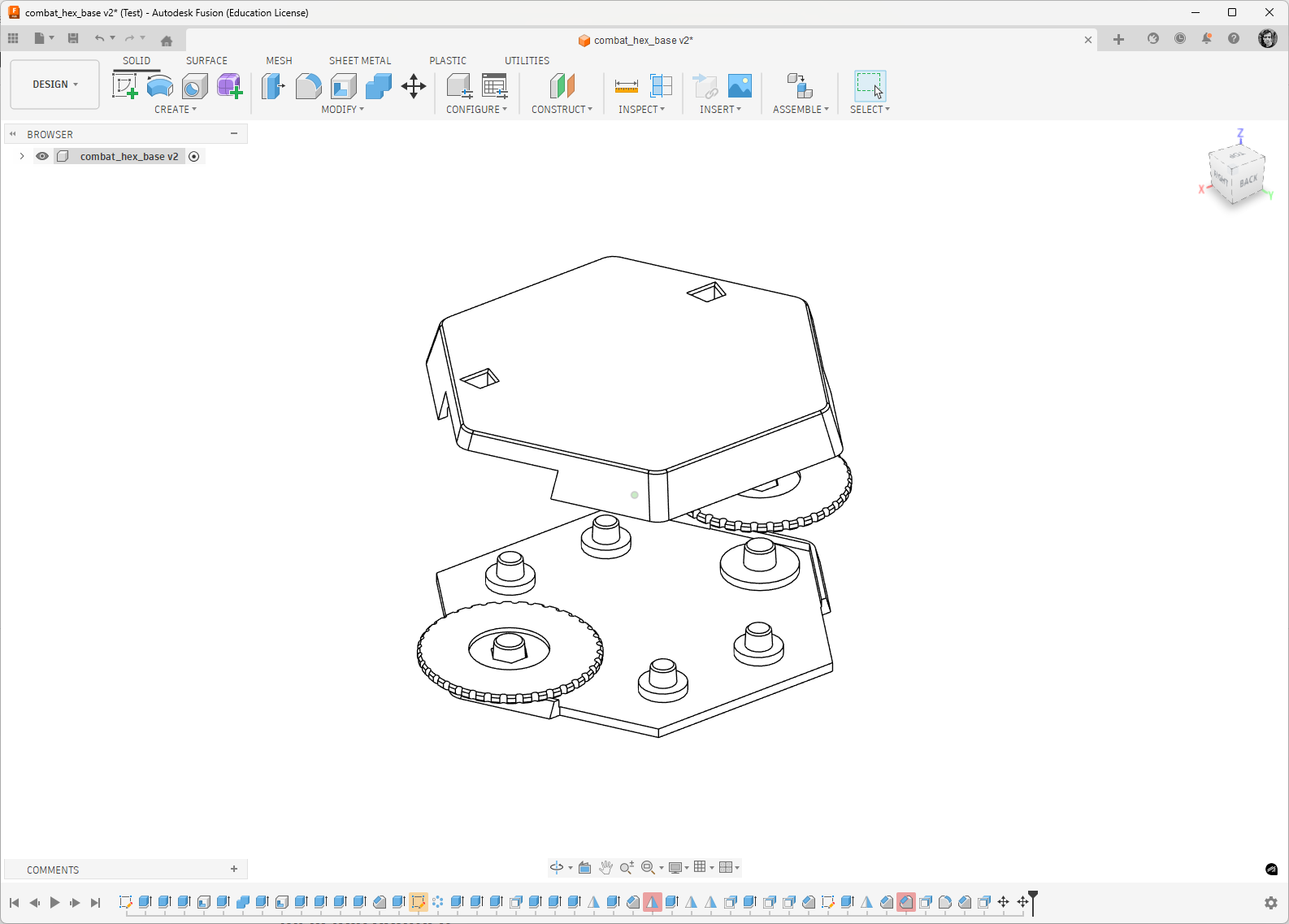 Combat Hex compatible base