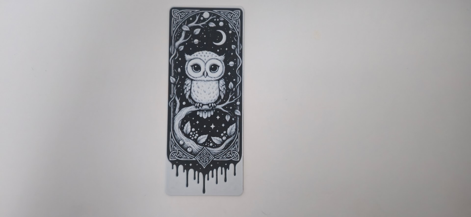 Cute Owl Moon Star Night Bookmark