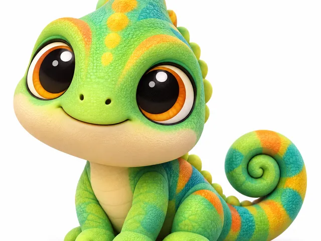 Pico – Curly-Tail Chameleon | Cuddle Crew