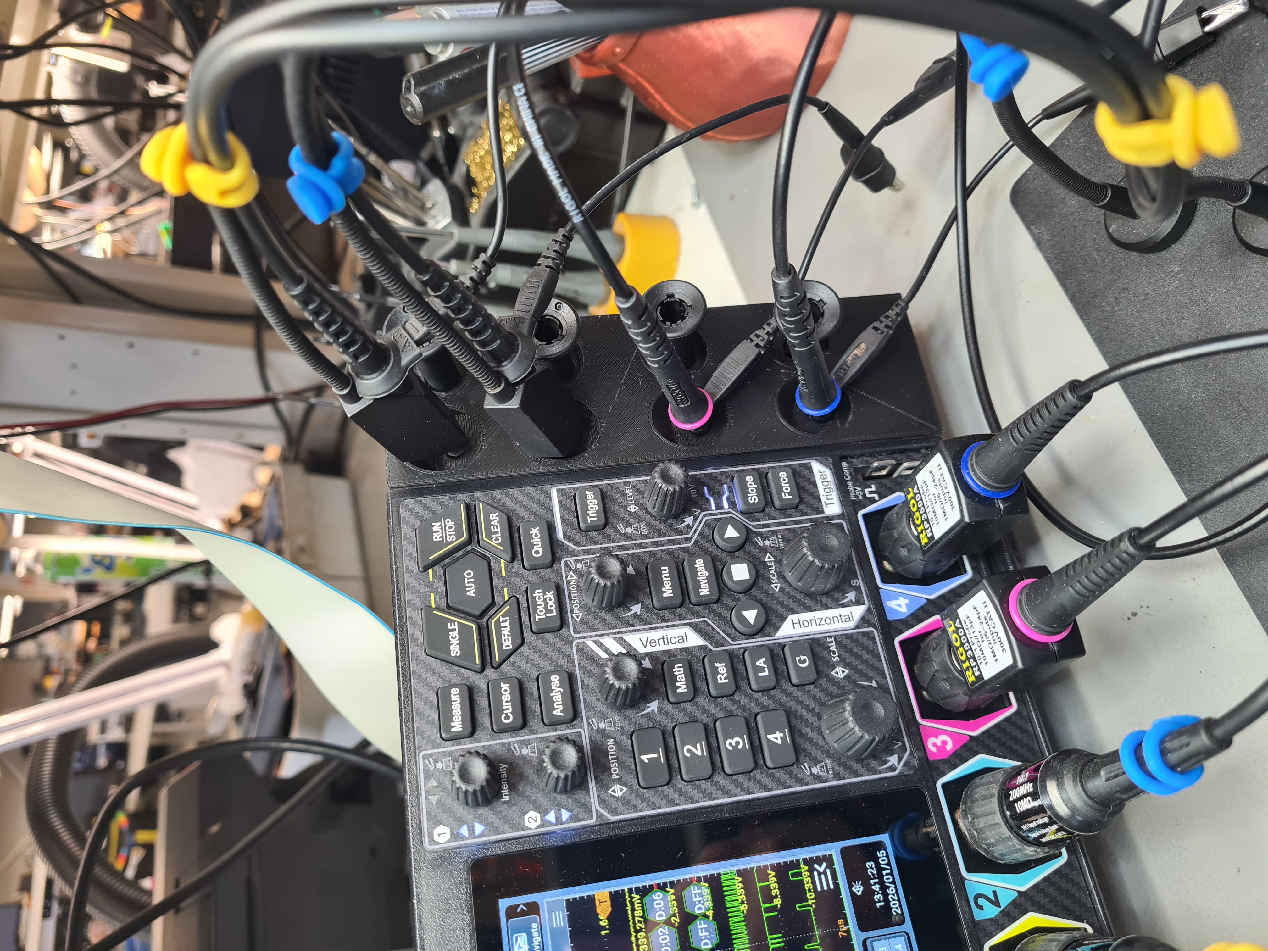 Oscilloscope probe holder