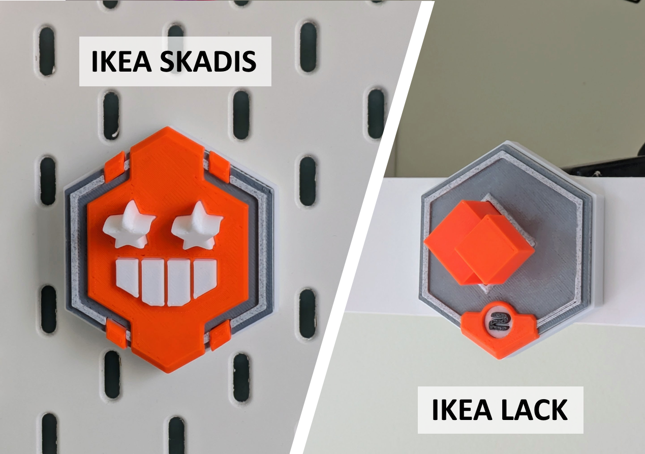 Printables Badge Holder for IKEA Skadis or Lack