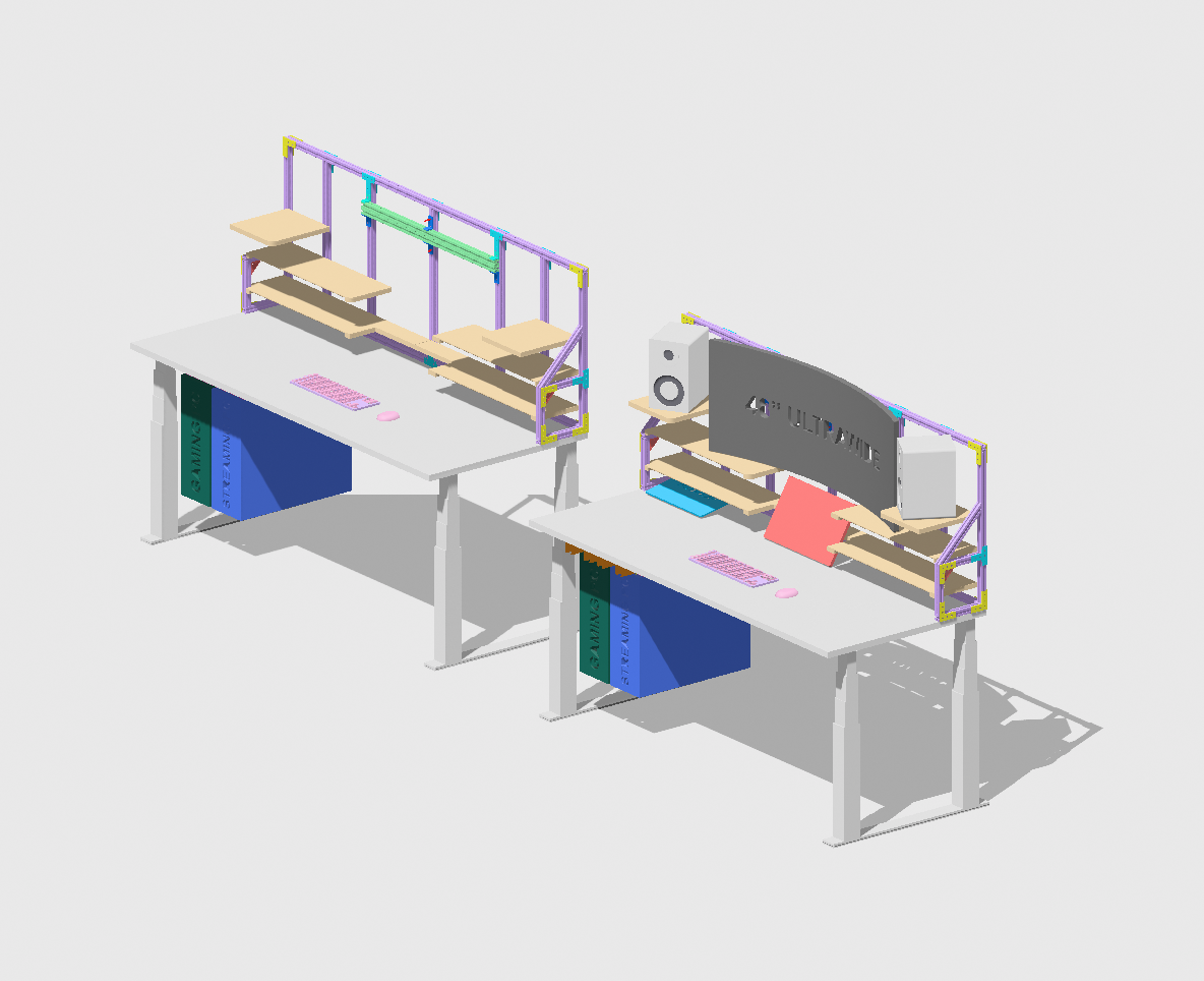 Aluminum Frame for Uplift v2 4-Leg Standing Desk