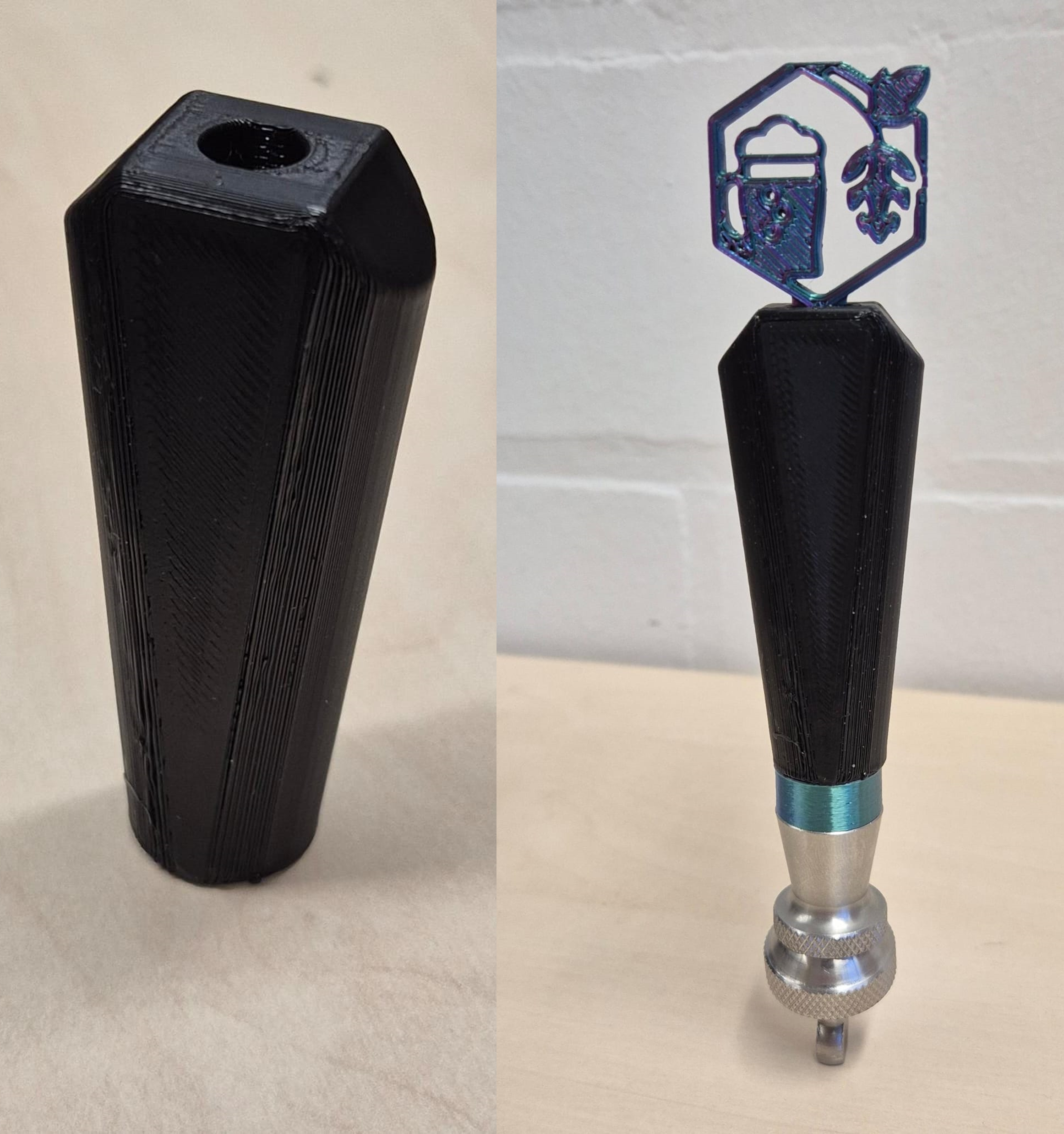 Beer Tap Handle (threaded, customizable)