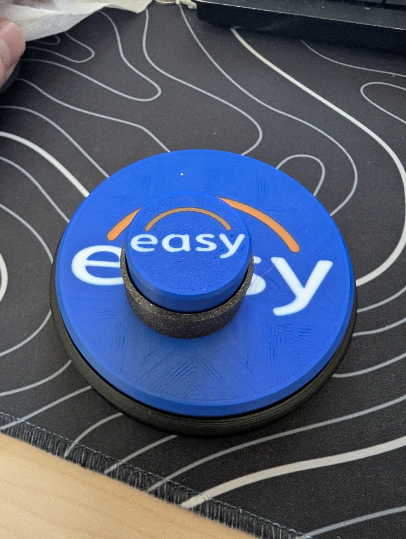 Workday themed "Easy Button" Fidget