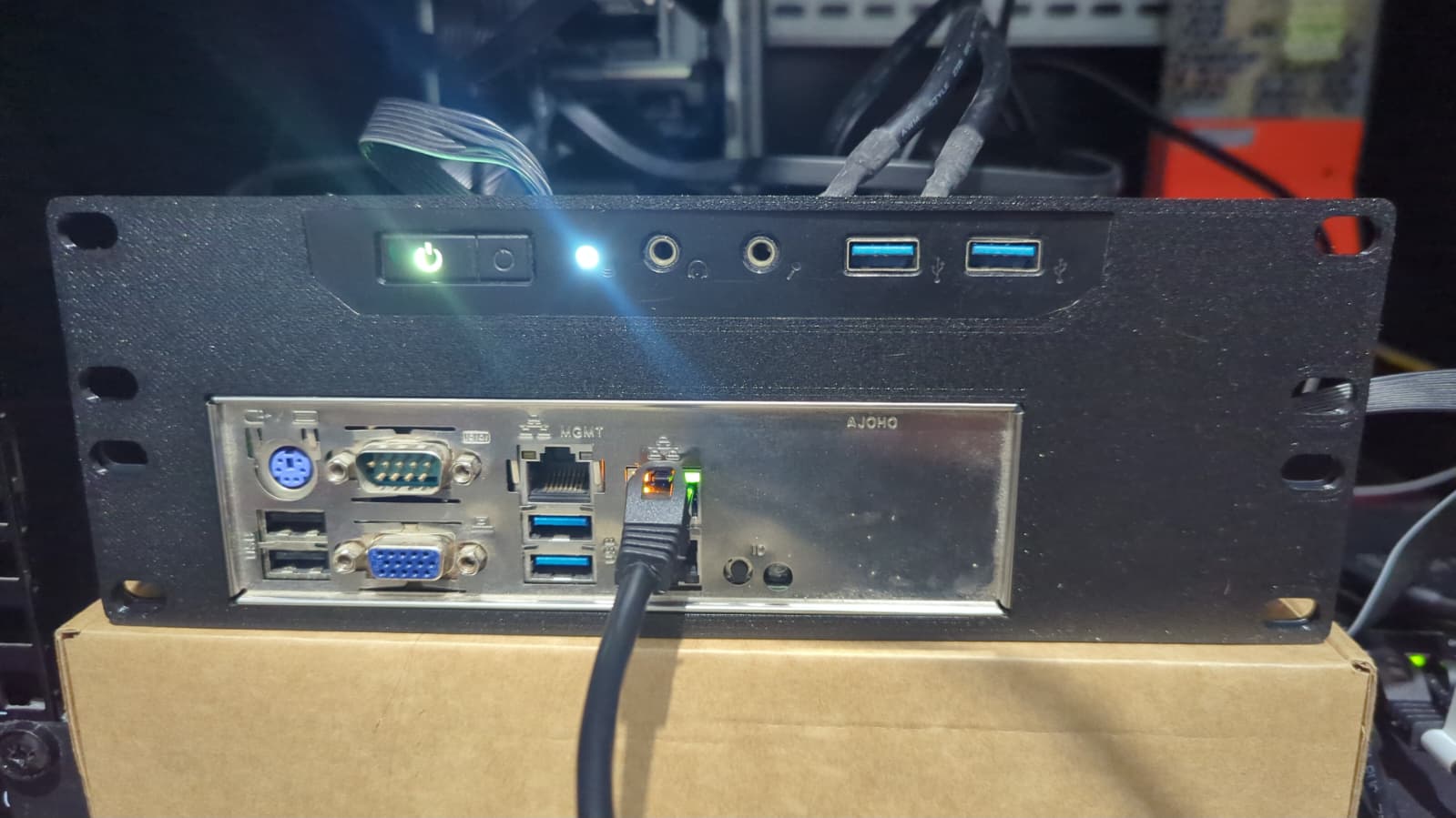 Mini ITX front for DeskPi ITX shelf