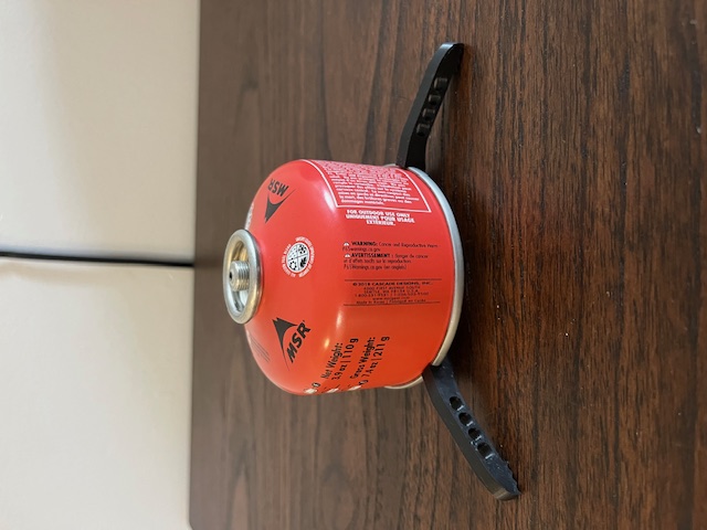backpacking stove stand and cap