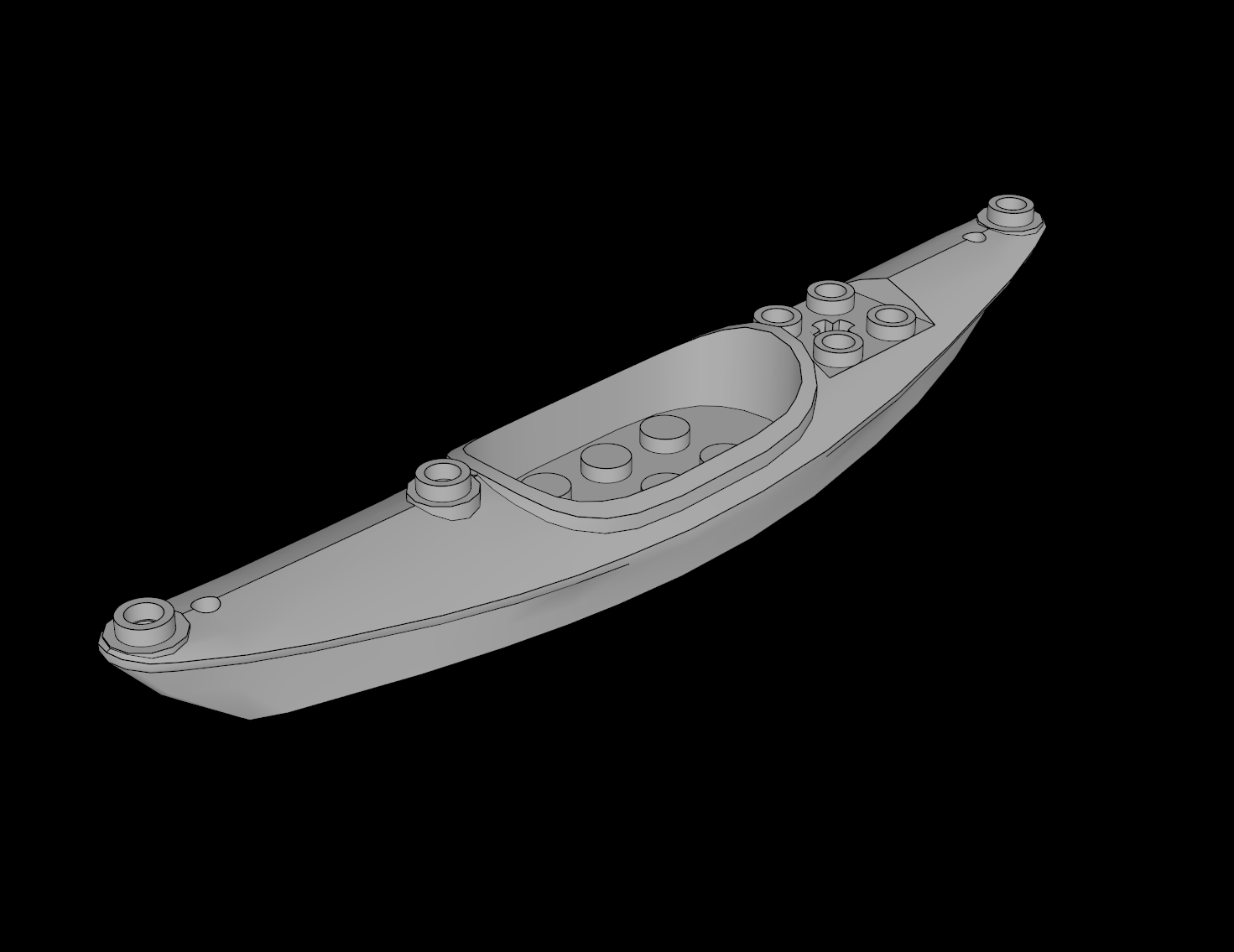 Lego Compatible (29110.dat) Boat Kayak  2 x 15