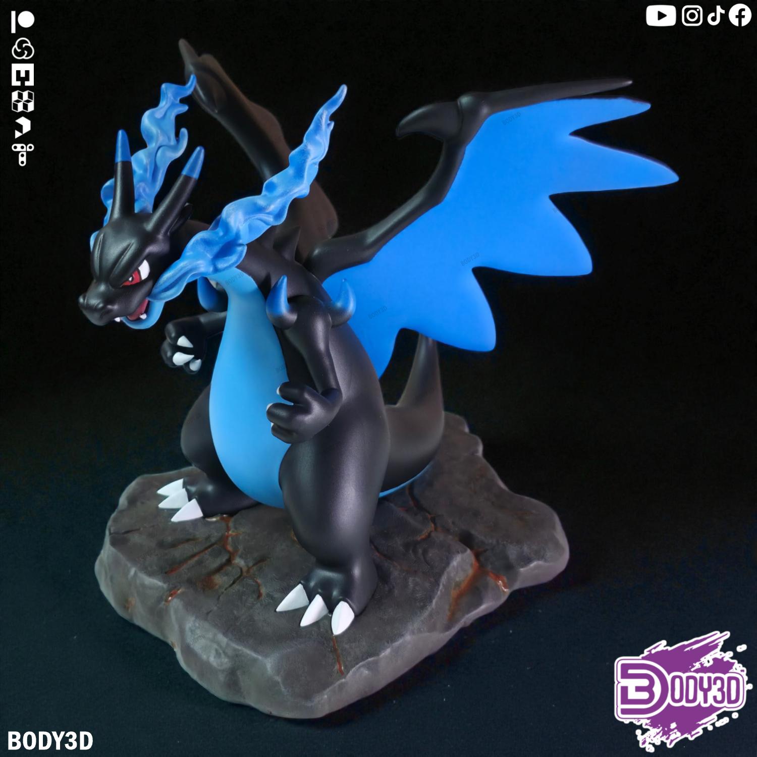 Miniatura 10 do modelo 3D Mega Charizard X
