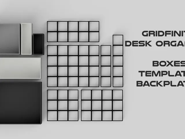 Gridfinity Desk Organizer - boxes | templates | backplates