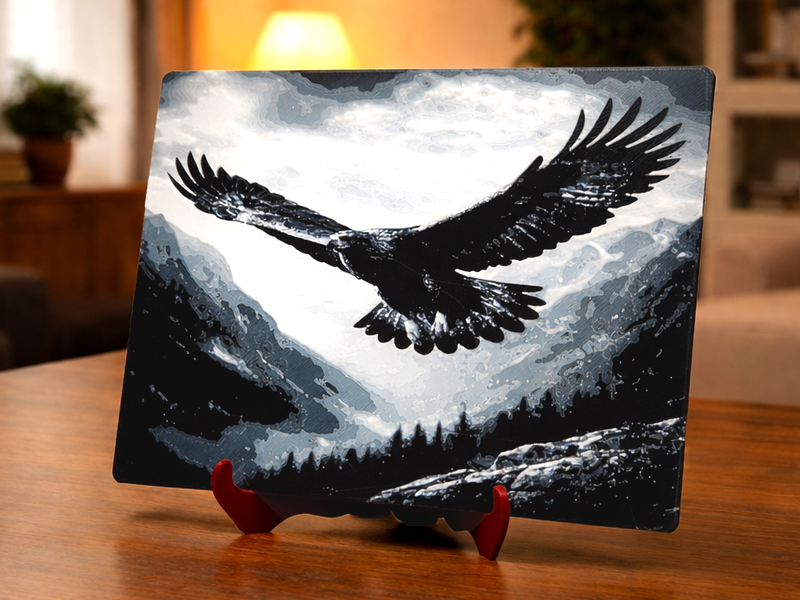 Eagle in flight - HueForge