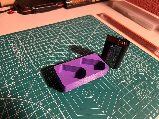 Gridfinity DMW-BLK22 (lumix s5) Batteries Holder