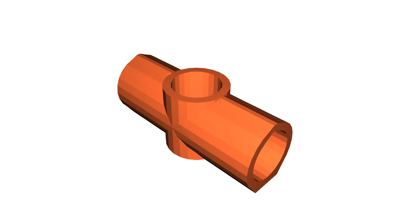 Inline T-Joint, 1/2 Inch PVC Pipe Fitting Series #HalfInchPVCFittings