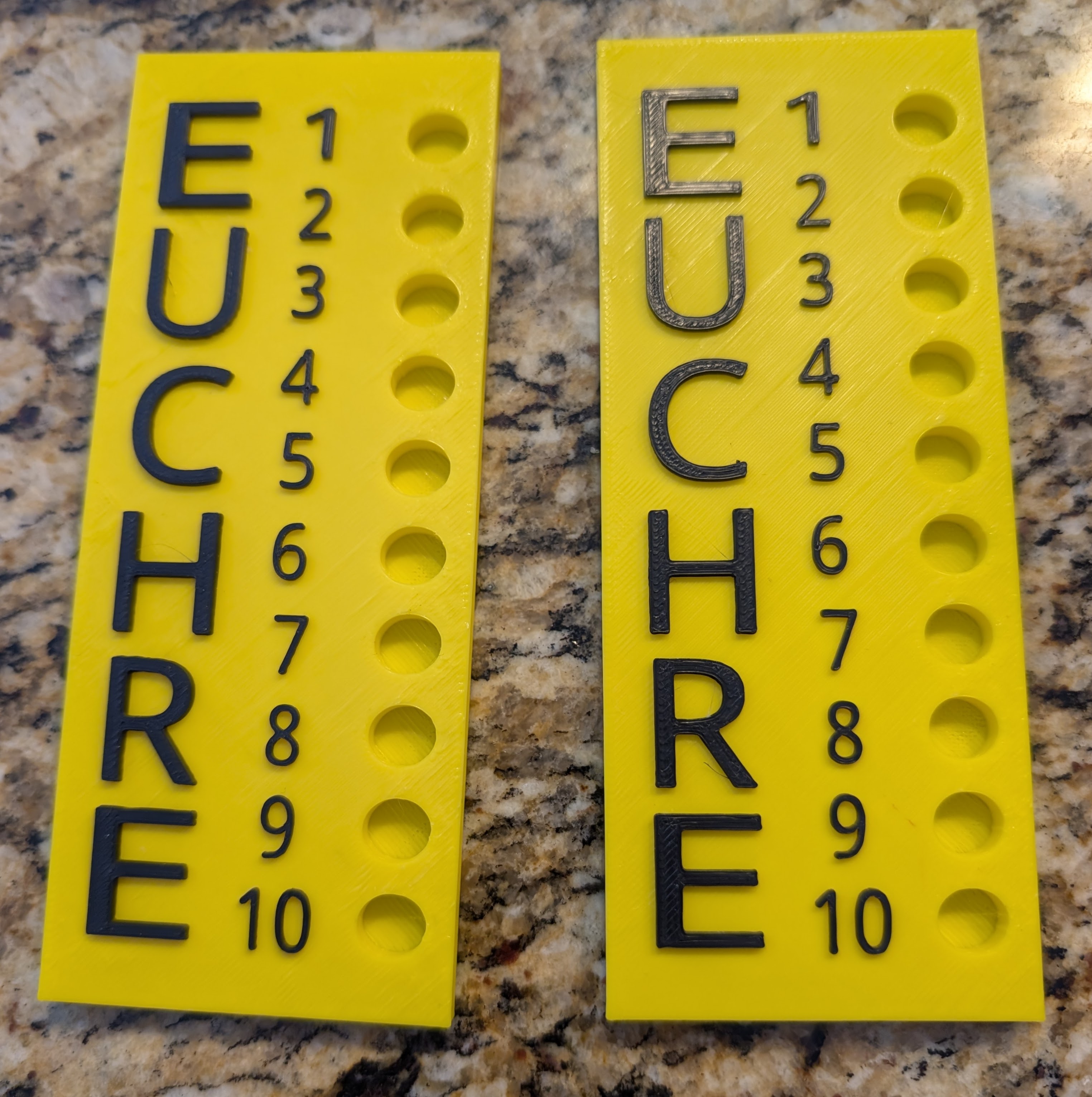 Euchre Score Card