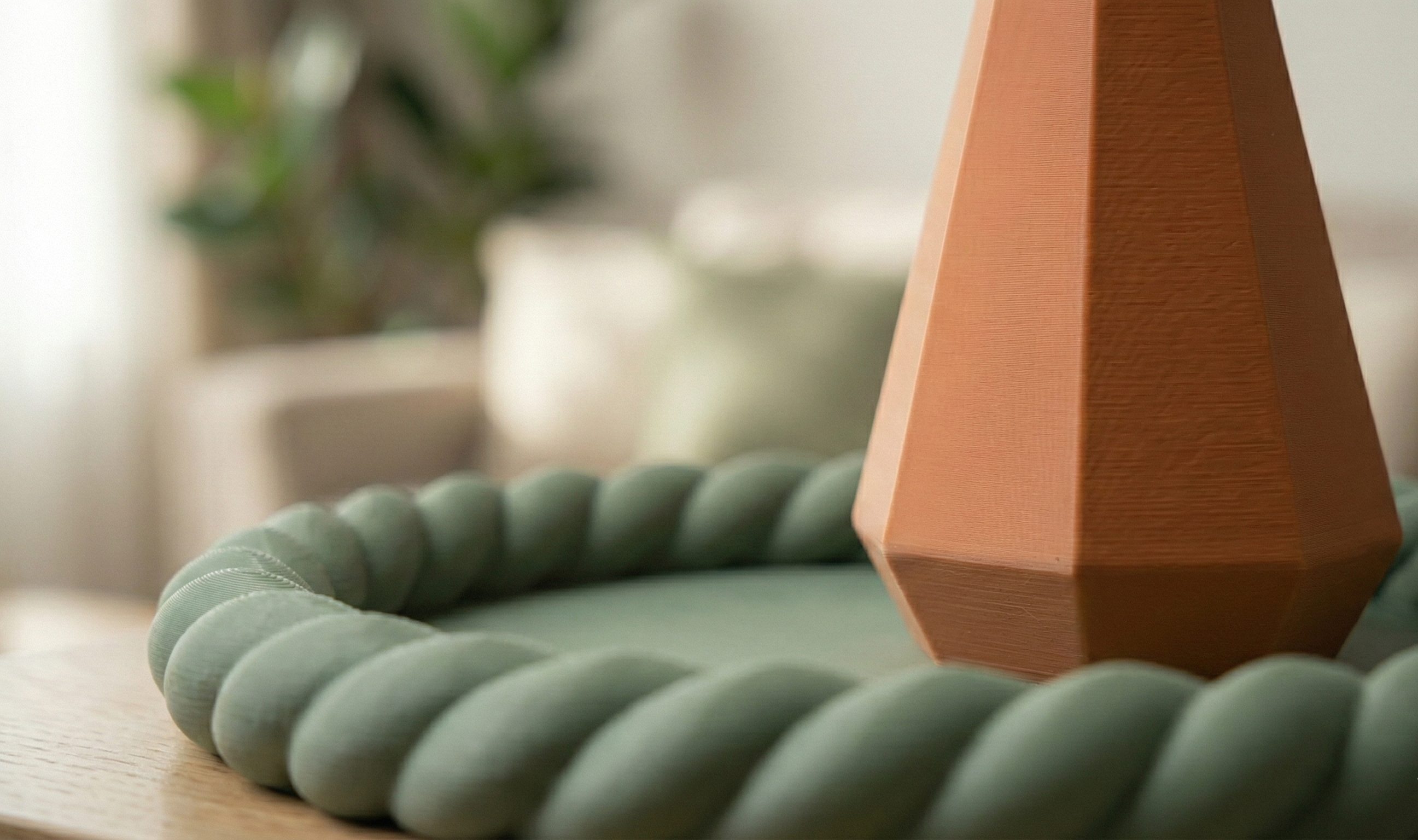 NORDIX Duo - Minimalist Vase & Braided Tray — thumbnail 2