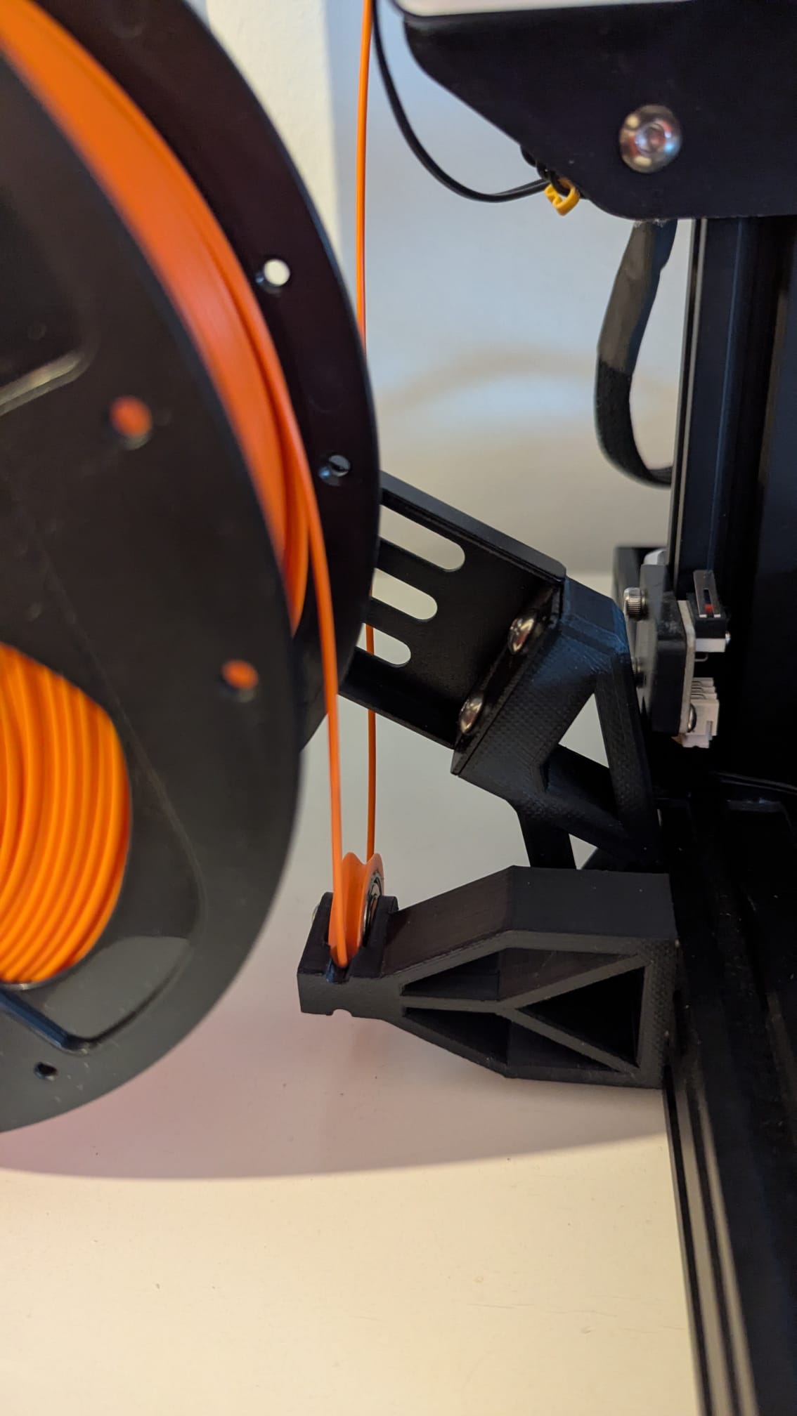 Ender 3 Filament Guide for spool sidemount offset