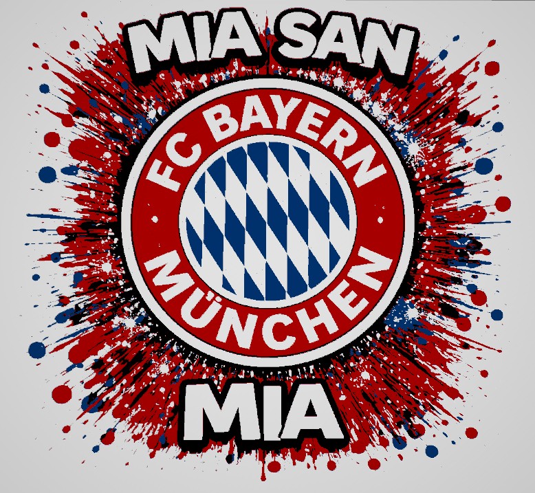 Bayern München Grafitti Hueforge