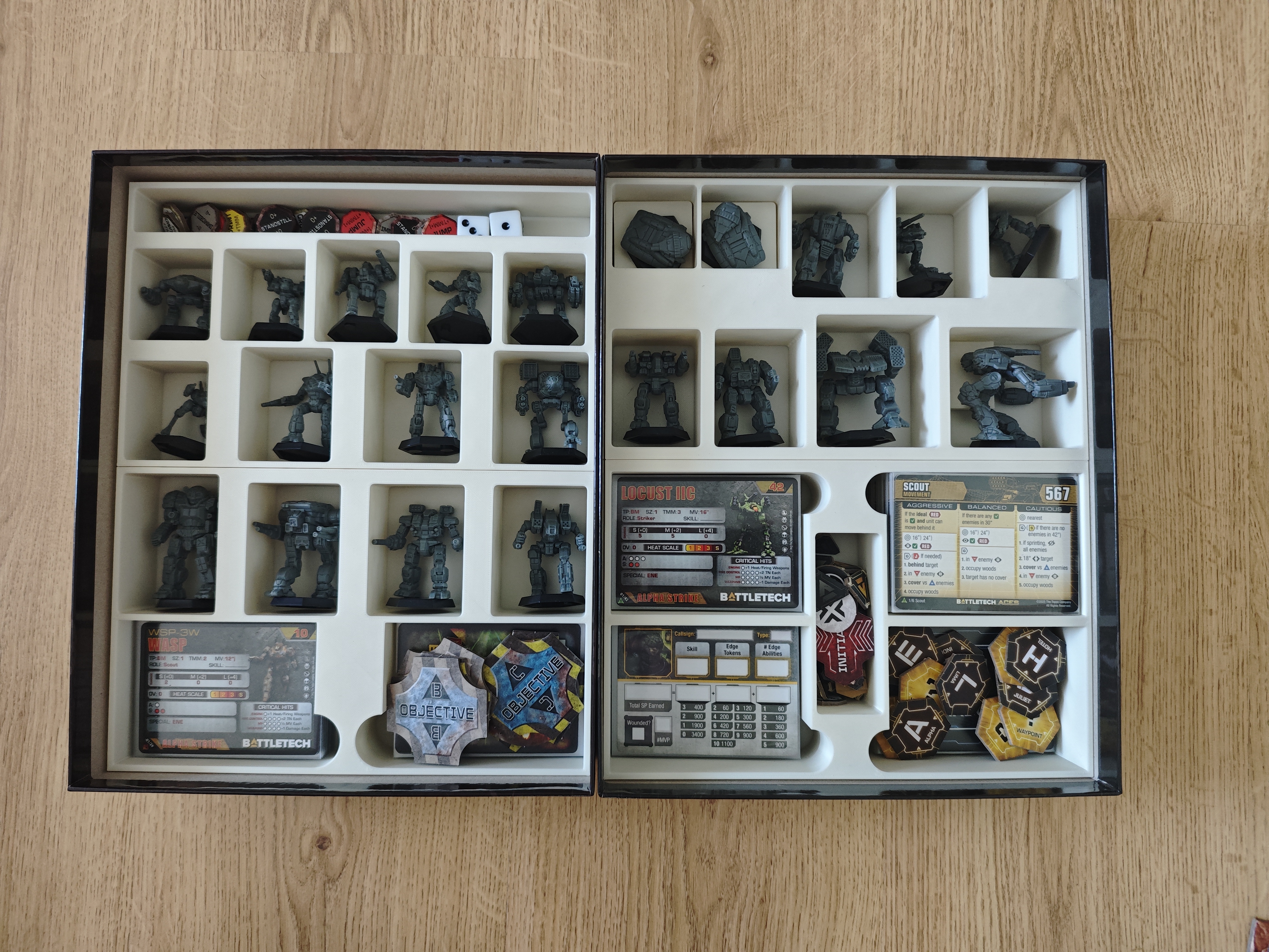 Battletech Alpha Strike & Aces Box Inserts