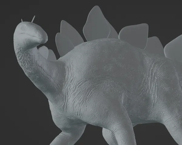 Stegosaurus stenops Statue Figurine
