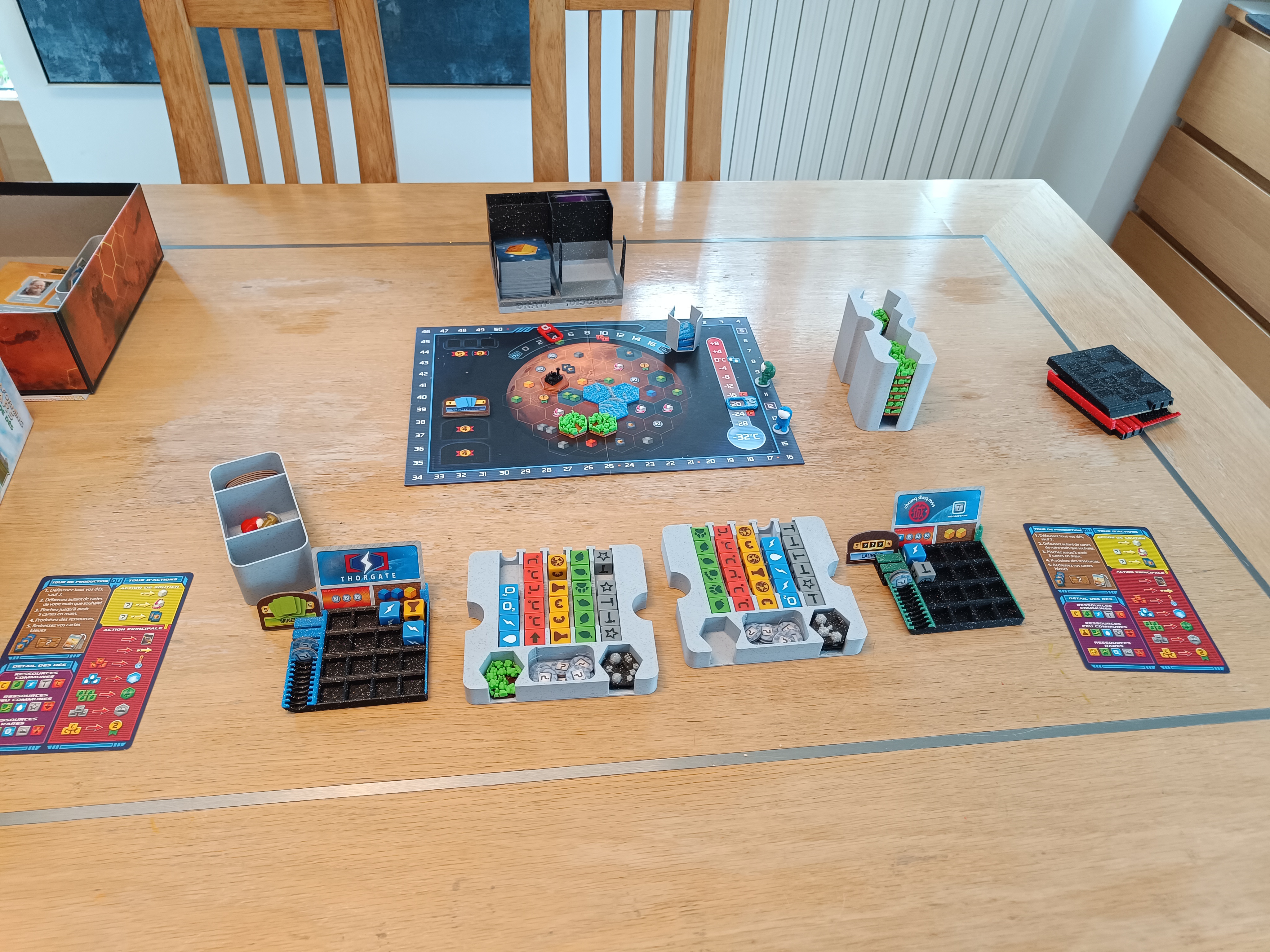Terraforming mars the dice game insert with 3d tiles and card holder