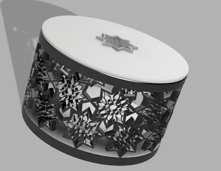 CAJA CALADA CON FLORES