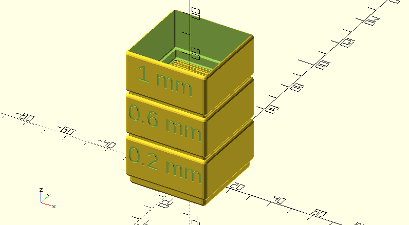 Sorting sieves in OpenSCAD