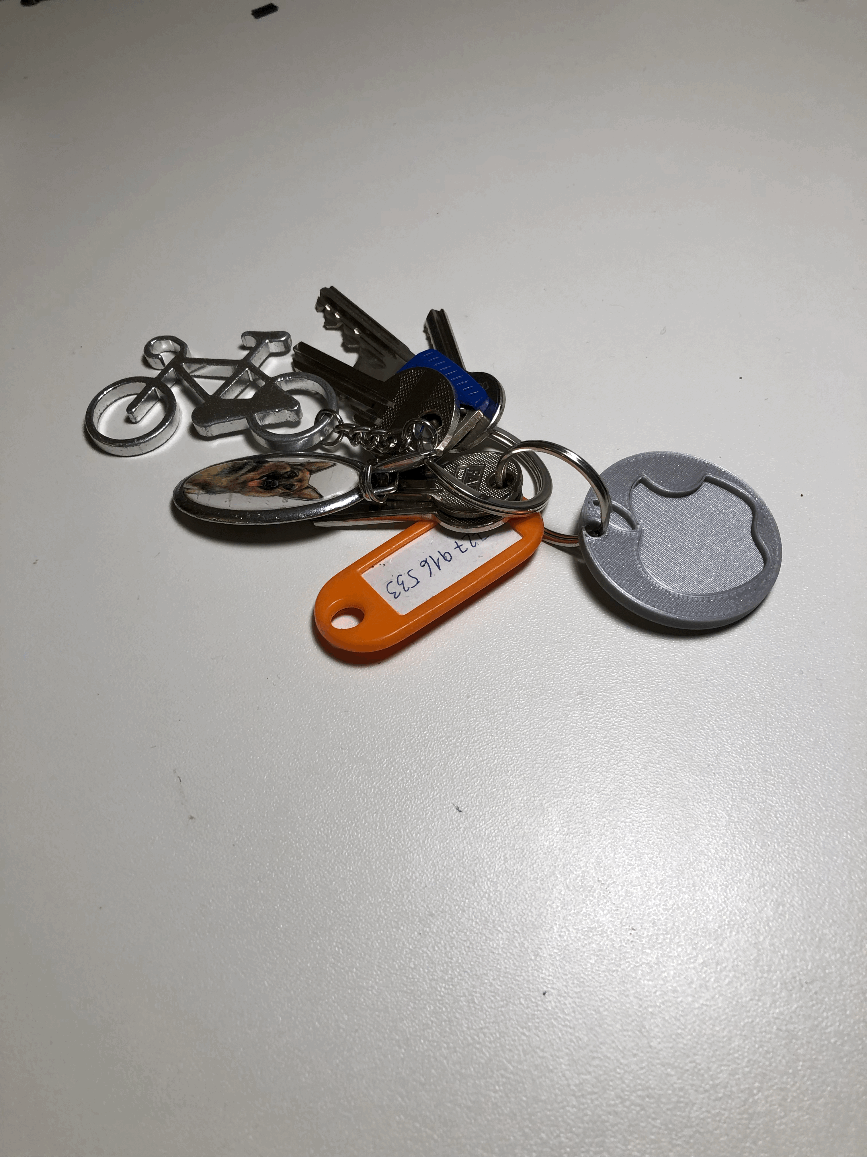 Miniatura 2 do modelo 3D Apple keychain