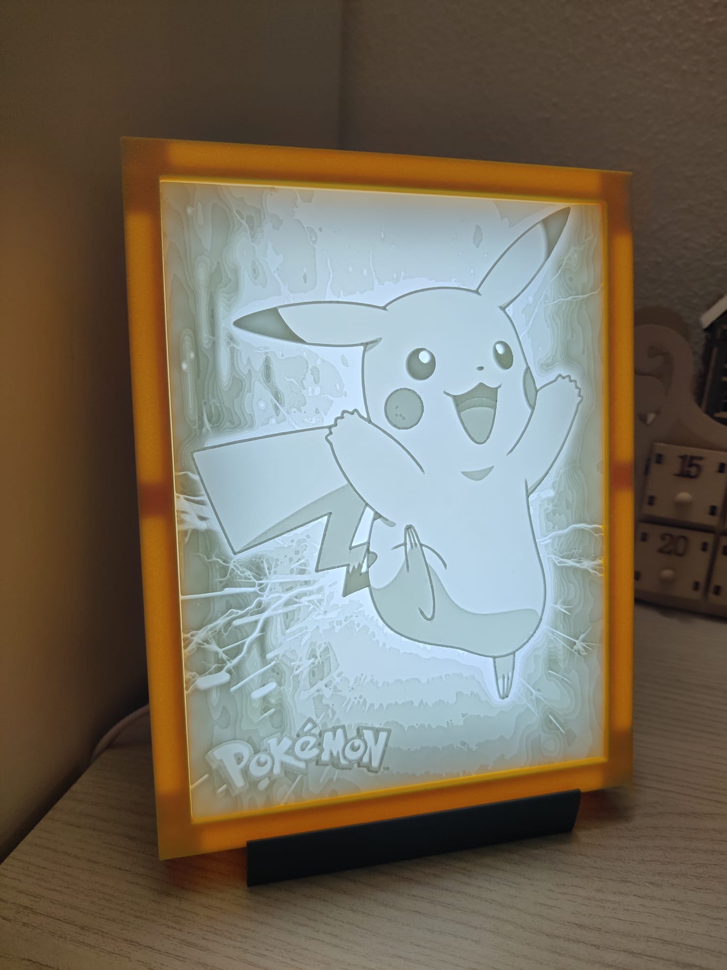 Litofania Pikachu con cornice