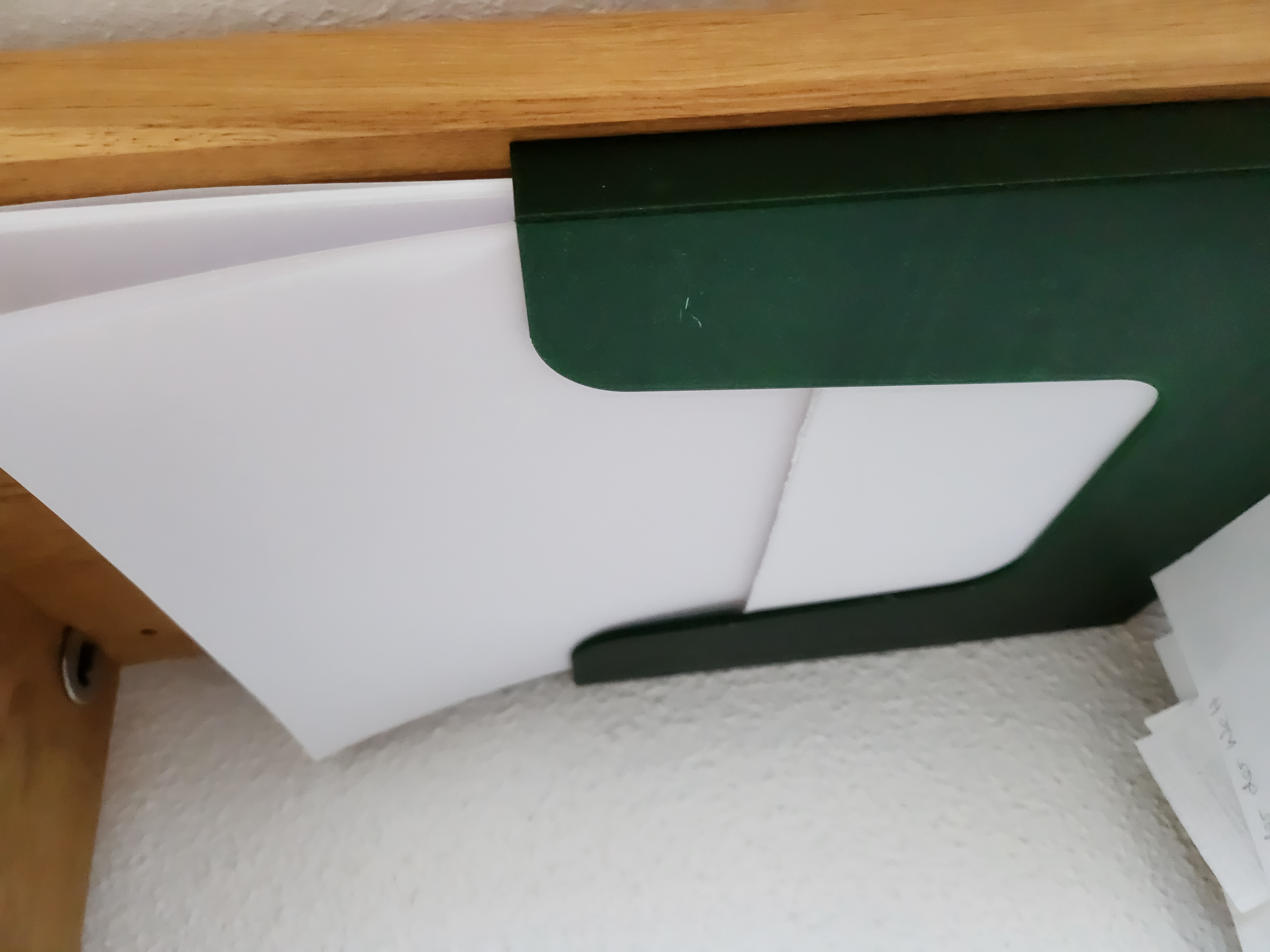thin DIN A4 paper holder for the wall (with drill holes)