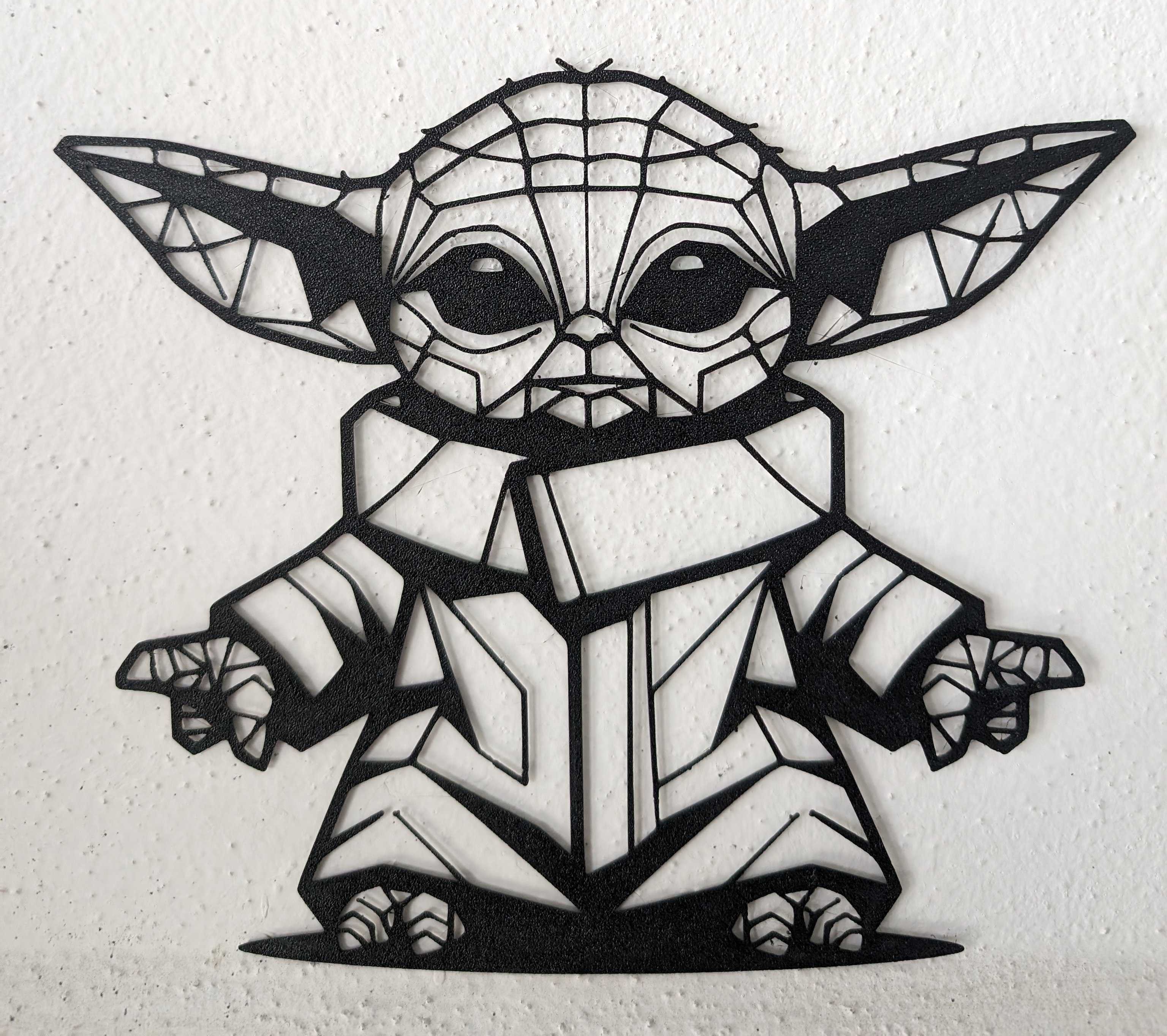 Baby Yoda Grogu - low poly style by klimoma | Download free STL model ...