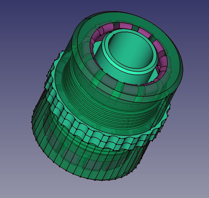 Garden hose screw connector 3/4, inner dia 19mm