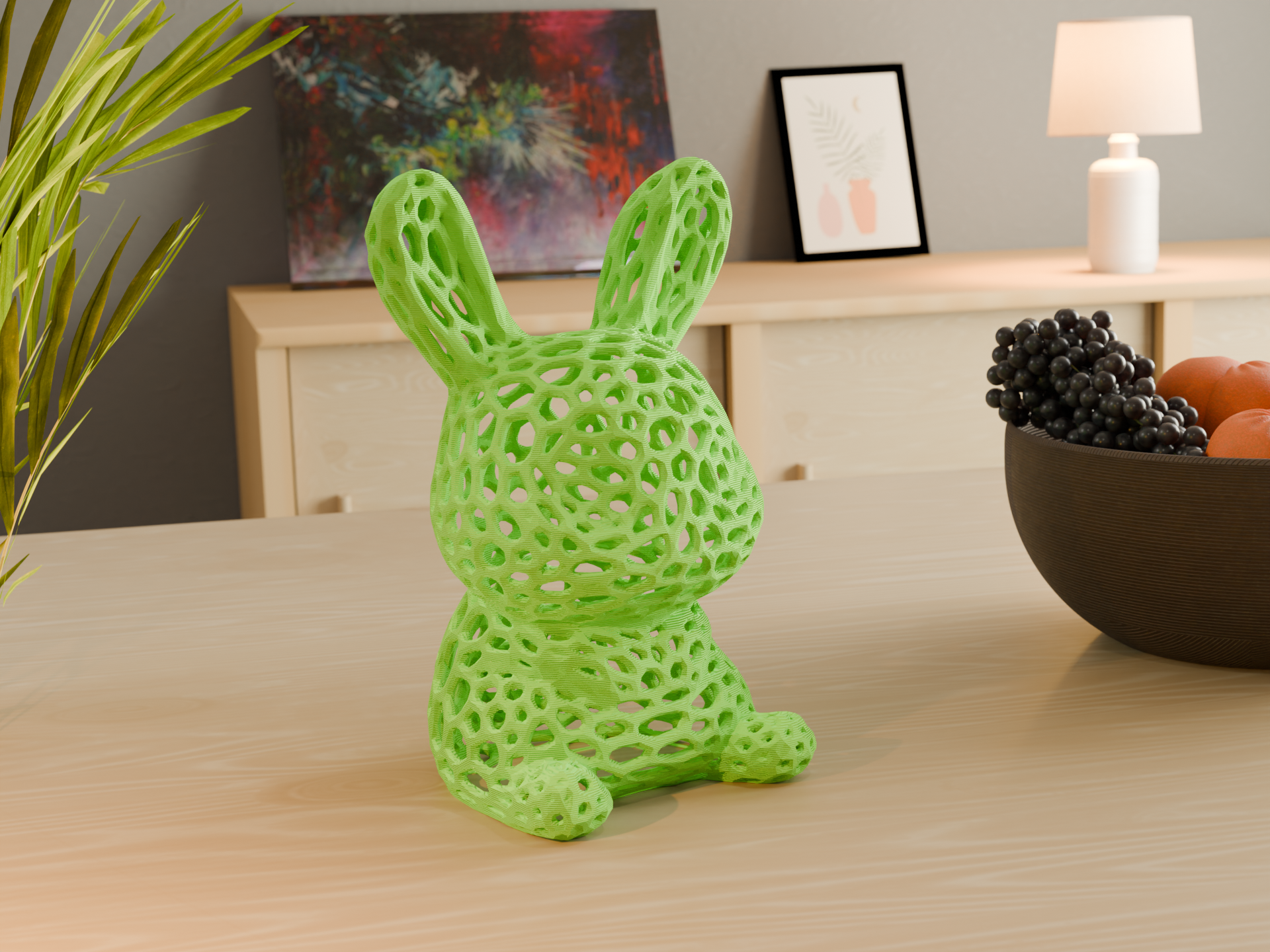 Voronoi Easter Bunny