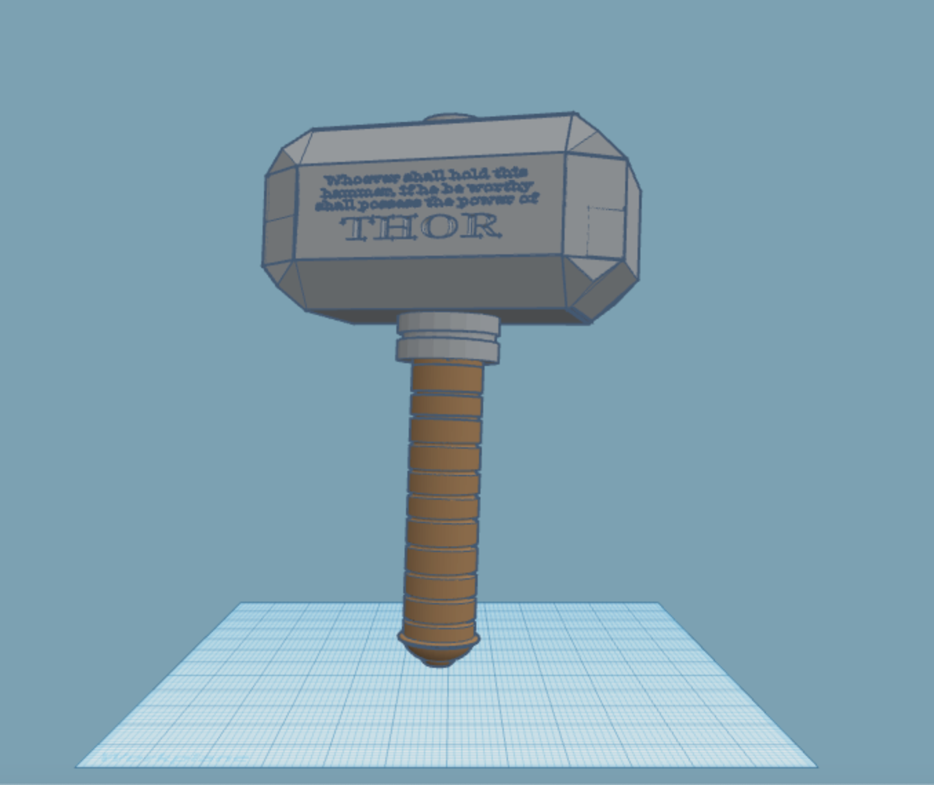Mjölnir (Thor's Hammer) by Mobster Spidey | Download free STL model ...