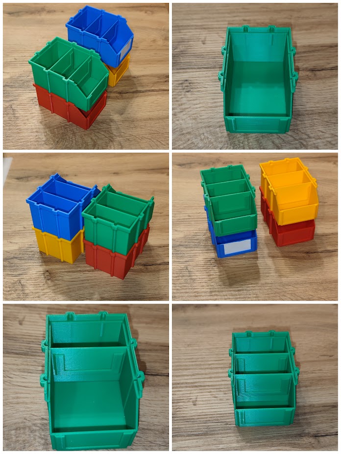 Miniatura 2 do modelo 3D Storage box stackable - two size, two versions