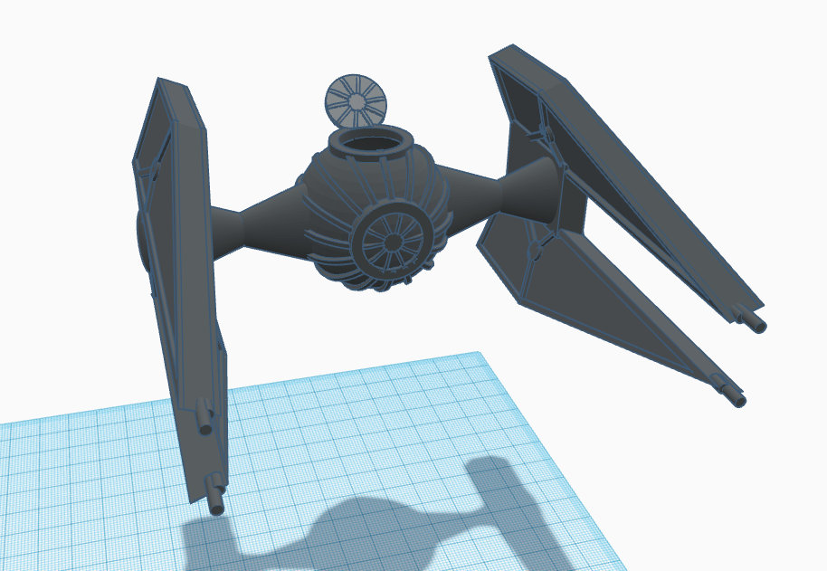 Tie interceptor (star wars) model or planter!