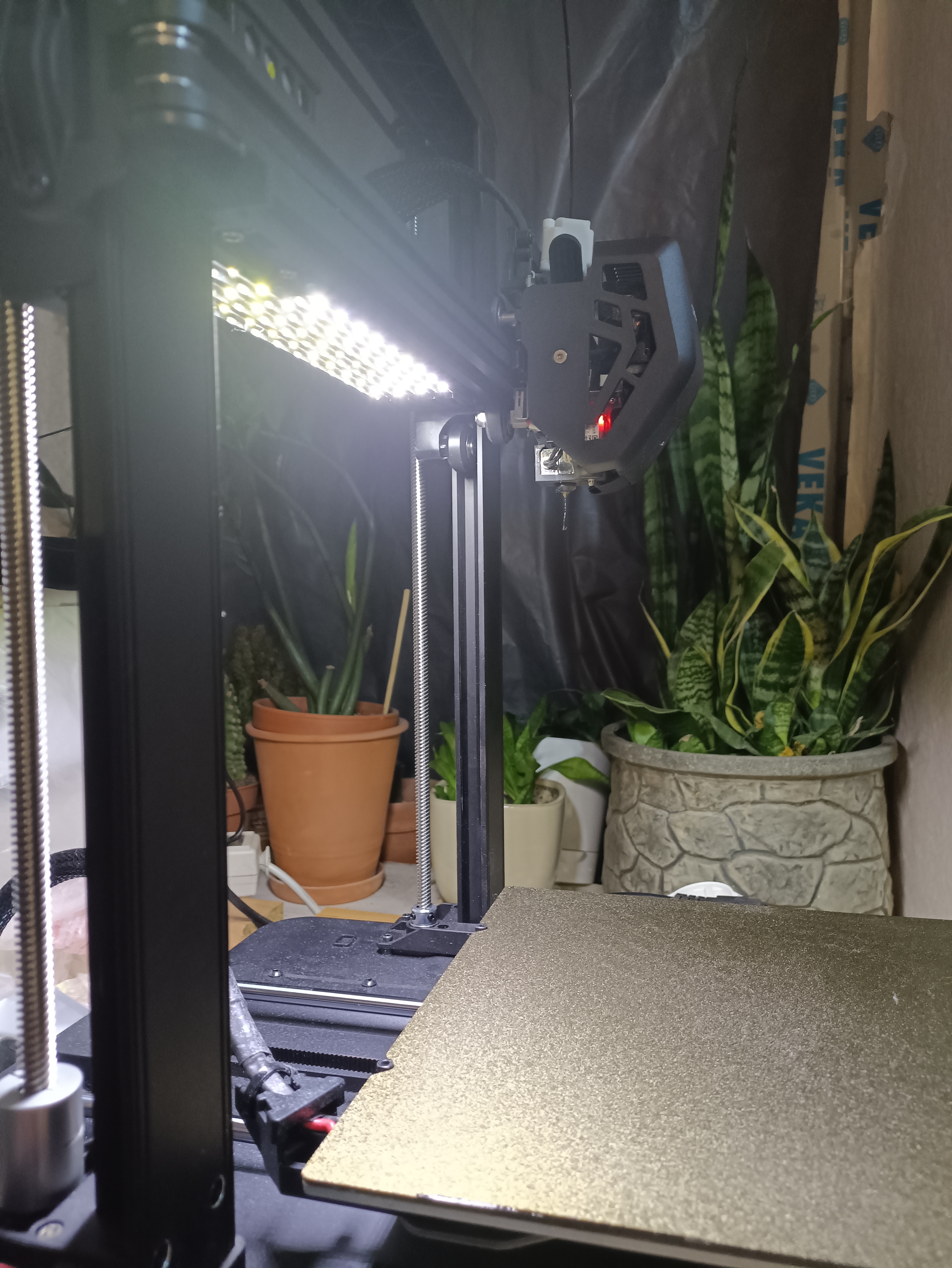 Ender 3 V3 SE/KE LED Light Mount (Remix) 3D model thumbnail