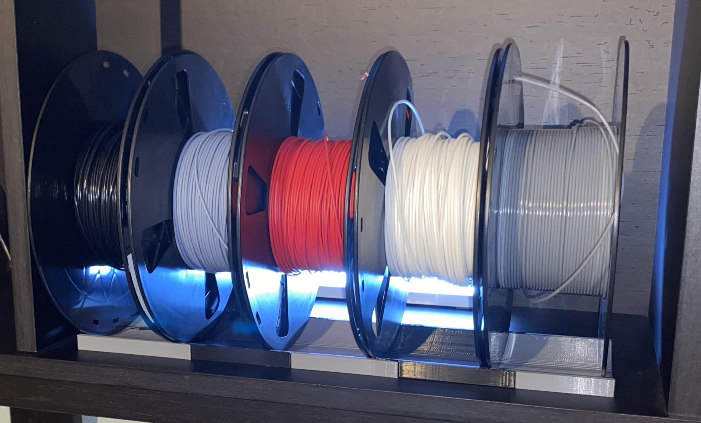 Modular snap track filiment spool storage by hi im dave download free