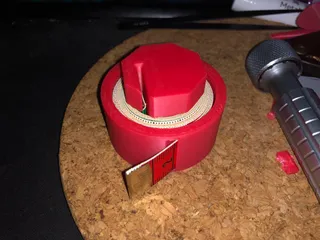 Print in place soft tape measure holder (Now with version for people with bad hands)
