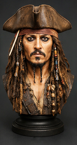 Jack Sparrow AI Bust