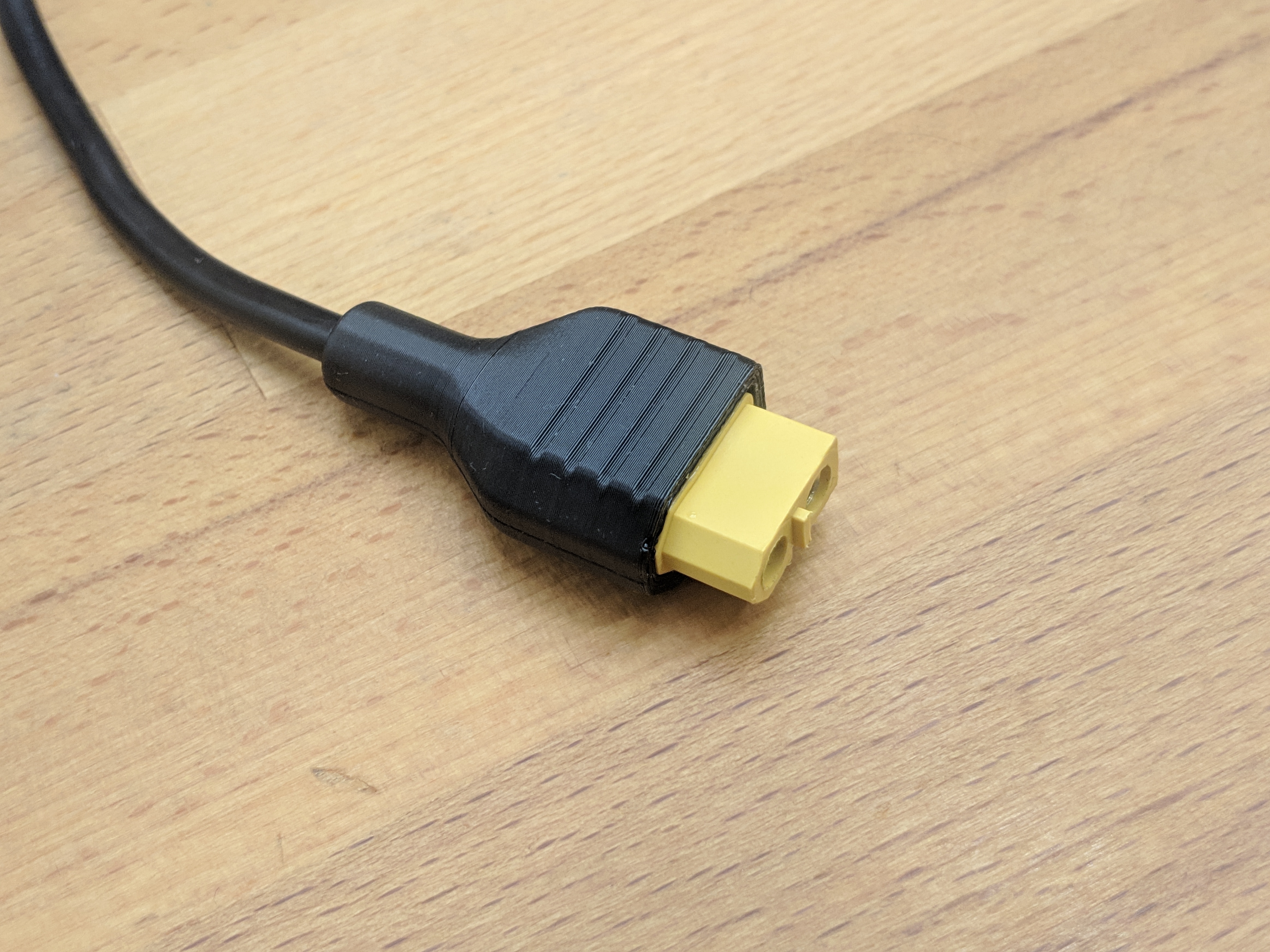 Grip mod - Single cable XT60 connector [Glue in]