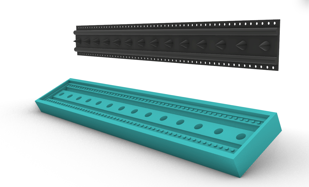 Silicone Mold for Safety Stitch on Studs