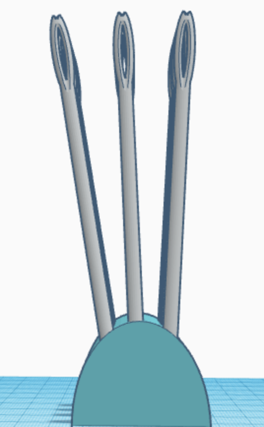 pincushion needle holder