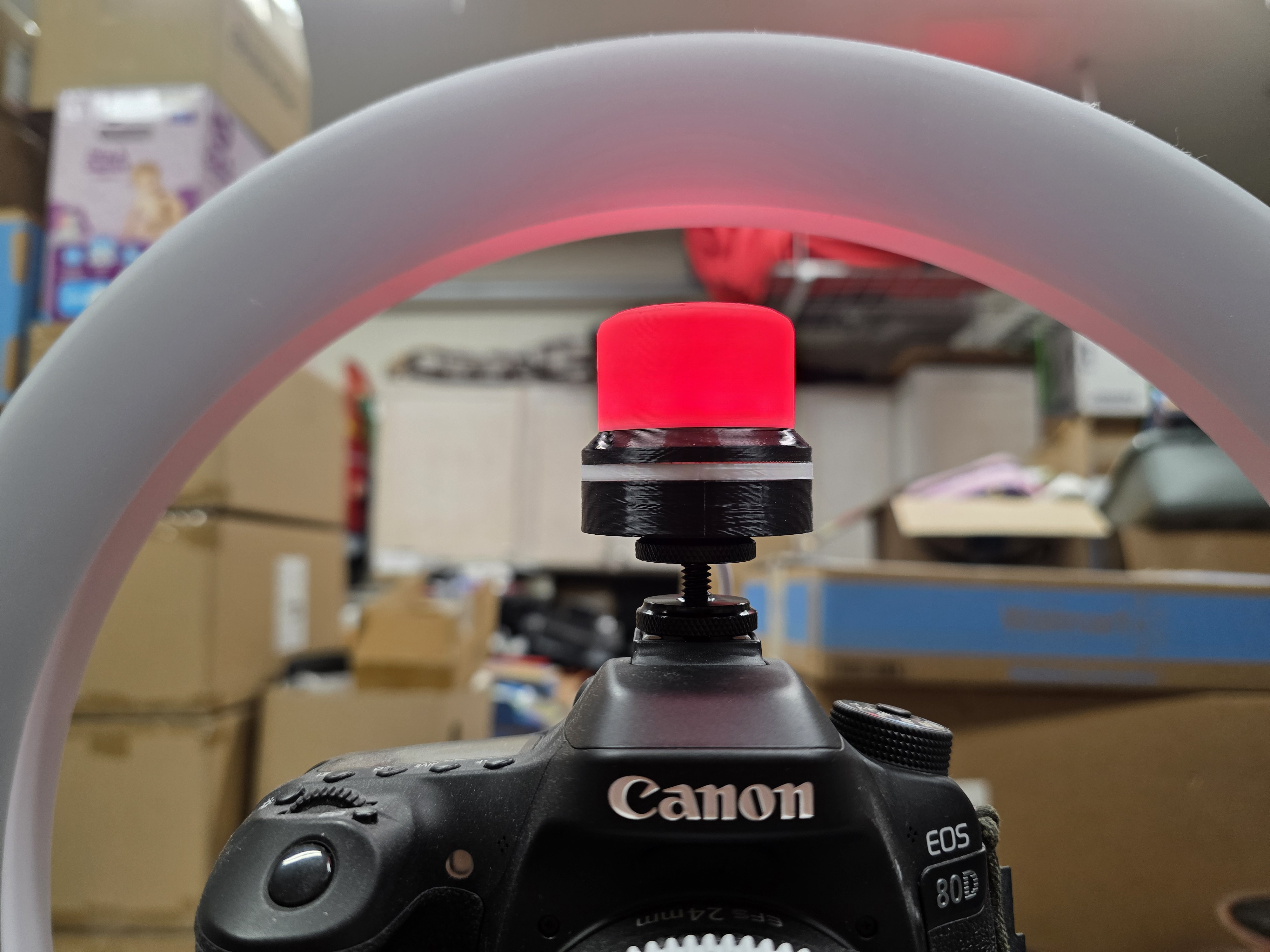 Tally Light Case for NeoPixel Ring and Wemos D1