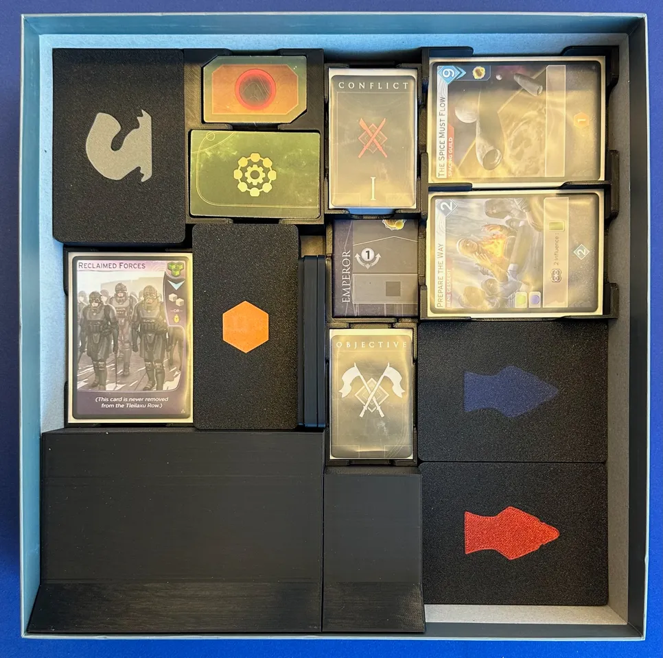 Dune Imperium Uprising + Rise of Ix + Immortality insert (supports sleeves)  by Mscottie | Download free STL model | Printables.com