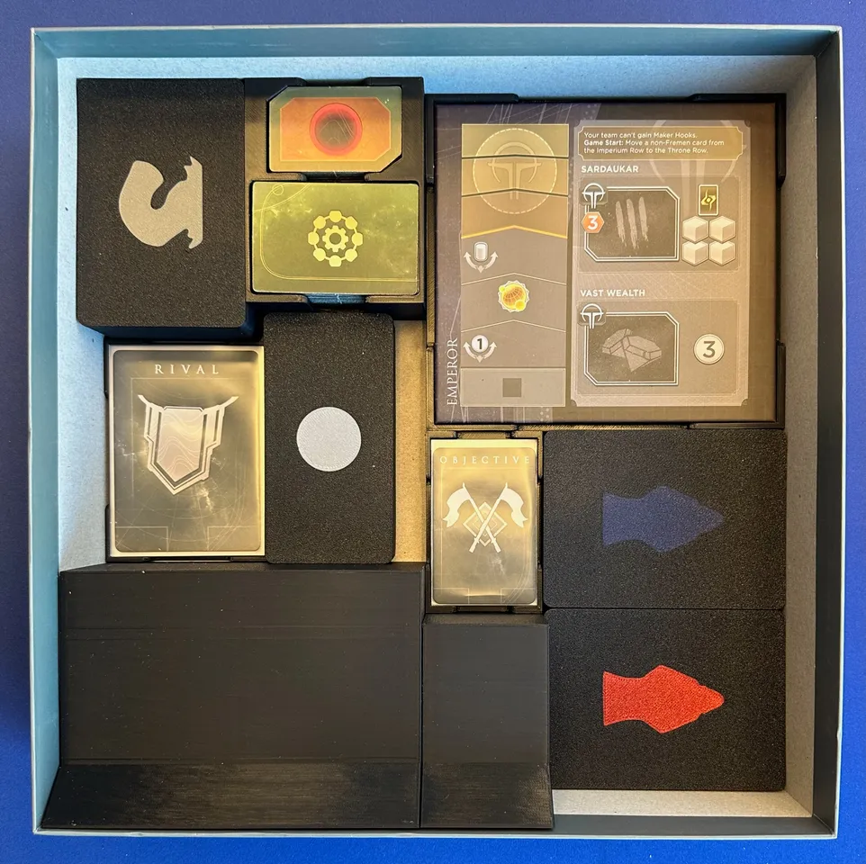 Dune Imperium Uprising + Rise of Ix + Immortality insert (supports sleeves)  by Mscottie | Download free STL model | Printables.com